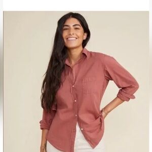 Grayson Frank & Eileen the Hero Button-Down in Rosewood Size 01 XS